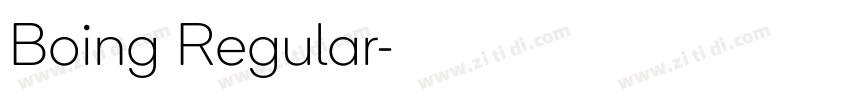 Boing Regular字体转换